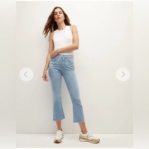 Veronica Beard Carly Kick Flare Jean - Raw Hem